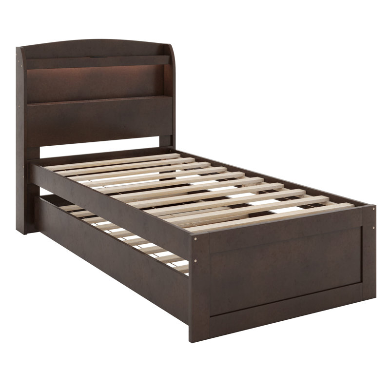Myquisha Bookcase Storage Bed, Twin XL, Brown