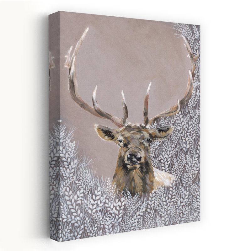 Evander, wapiti d'hiver, H 60 po x l 40 po