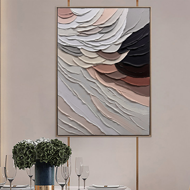 Lilt 36" L x 2.5" W x 48" H Abstract Painting in Multi