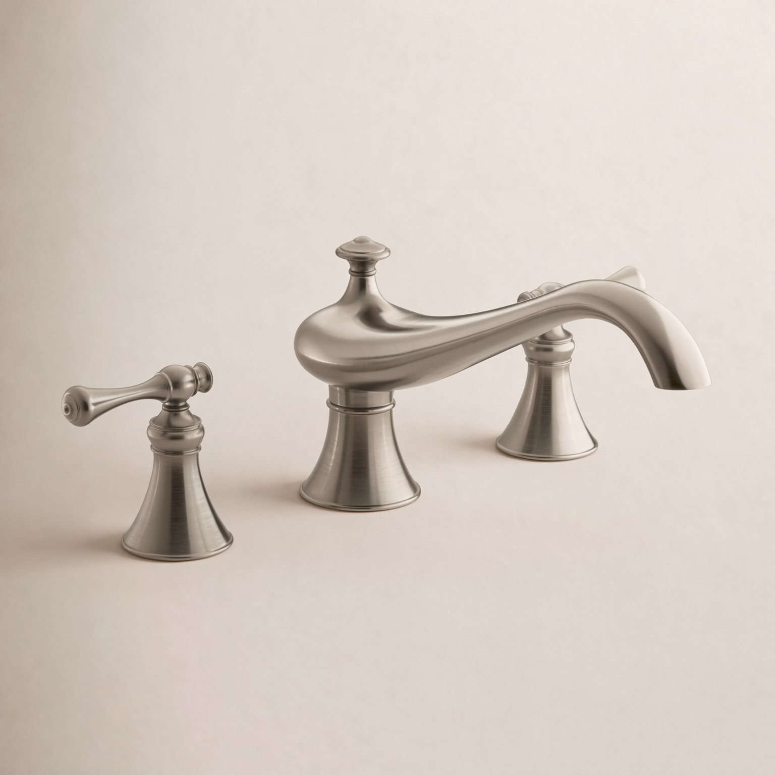 Revival Deck-Mount Bath Faucet Trim, Vibrant Brushed Bronze