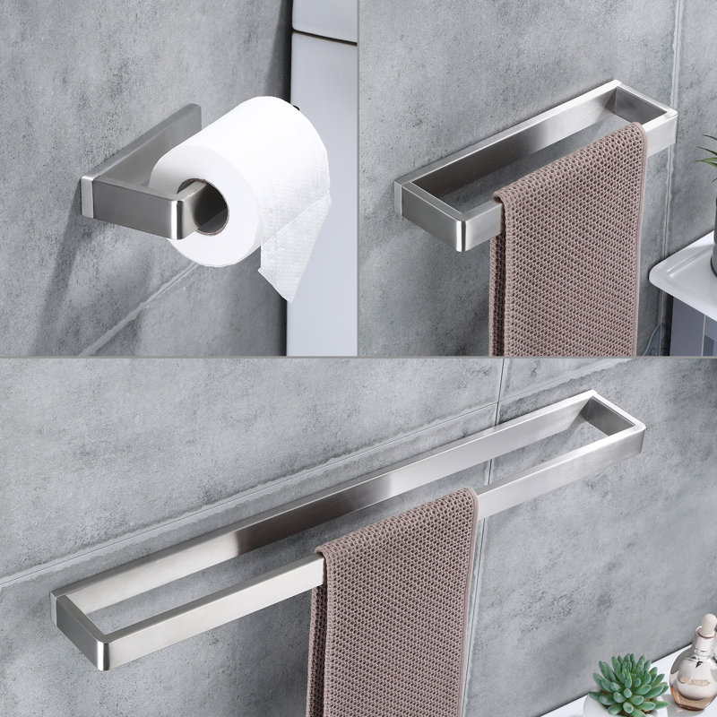 Bathrrom Hardware Set Bathroom Hardware Set, Brushed Nickel