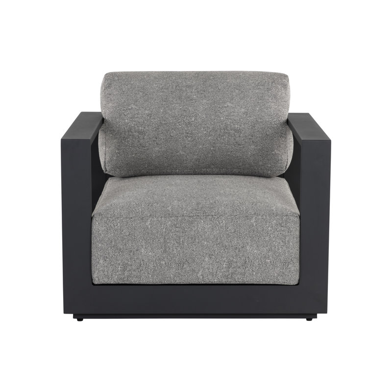 Tavira Outdoor Lounge Chair, Black, Gray