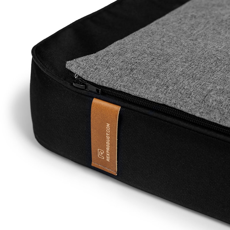 Cotton Pet Bed, 8cm H x 120cm W x 80cm D, Dark Grey