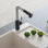 Pull Down Single Handle Kitchen Faucet With Deck Plate, Handles and Supply Lines