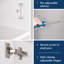 Garage Core 2 armoires profondes et portes en blanc-1106228002