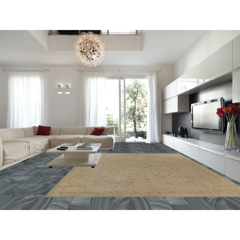 Grand tapis traditionnel rétro 11 x 15