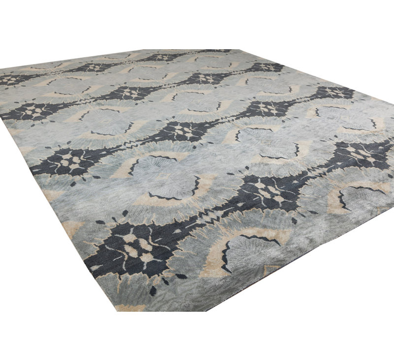 Contemporary Geometric Area Rug, Rectangle 4' x 6'
