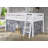 Alaterre Furniture Roxy Low Loft Bed Twin Size with Red and Blue Play Tent (White)-1391831501-1391831502
