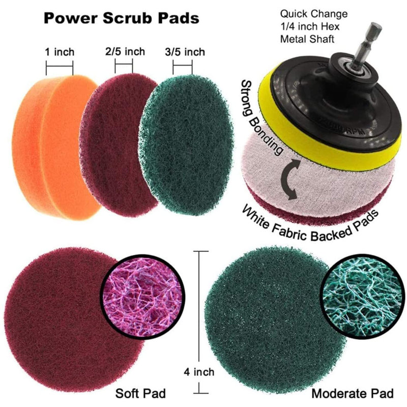 12 Piece Free-Standing Toilet Brush Set