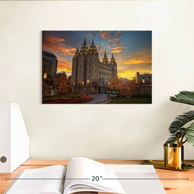 Adella Temple Square, 8" H x 12" W