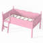 Lit mezzanine avec garde-corps longs, lit mezzanine bas en bois massif avec échelles et tablette à côté, forme chic et conception à profil bas-1932767808-1932767822