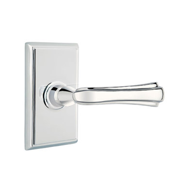 Wembley Flat Passage (Hall & Closet) Door Lever with Rectangle Rosette