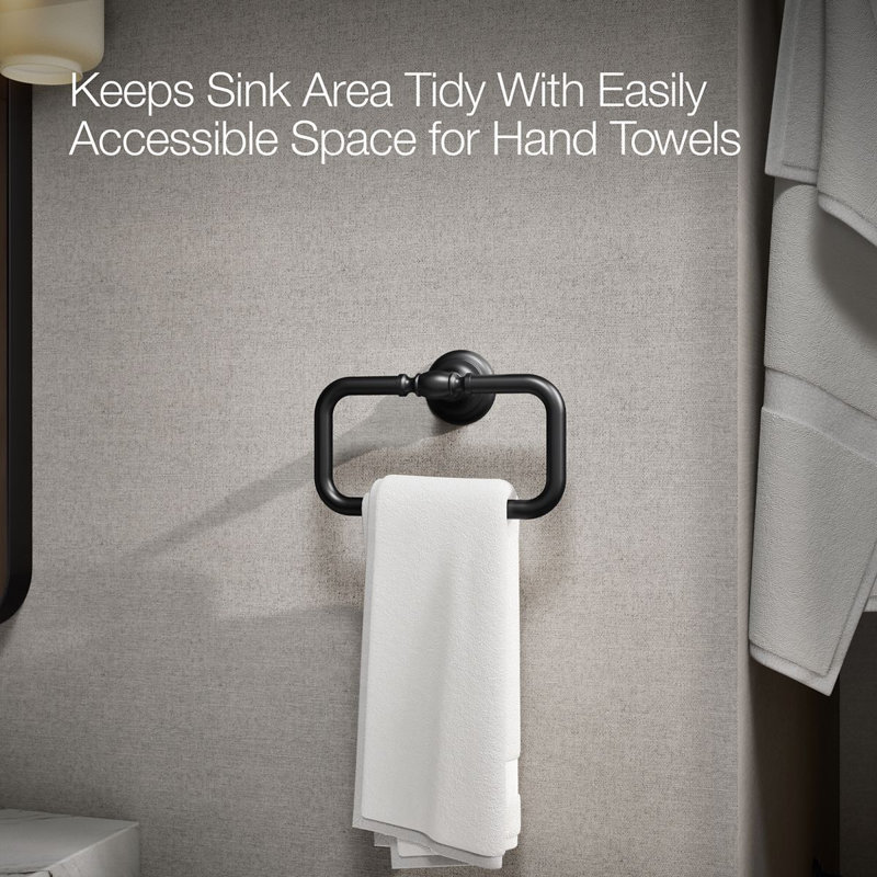 Artifacts® Towel Ring, Matte Black