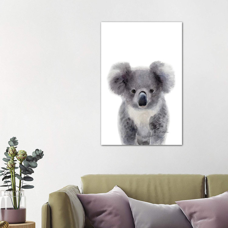 Baby Koala - Wrapped Canvas Painting, 101.6 cm H x 66.04 cm W x 1.91 cm D