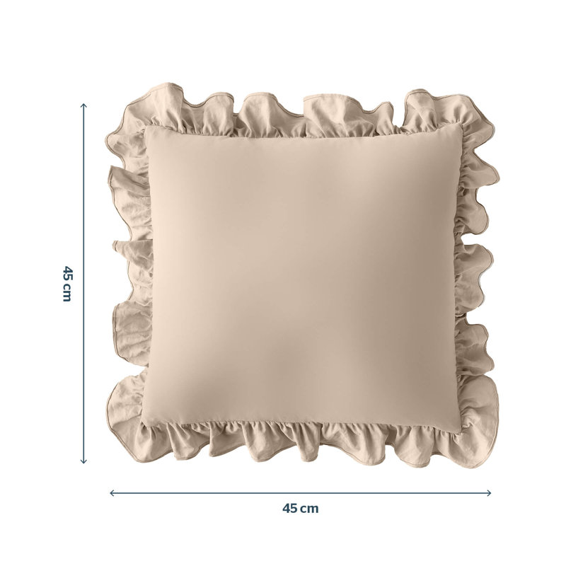 Silentnight Supersoft Ruffle Cushion, Cream