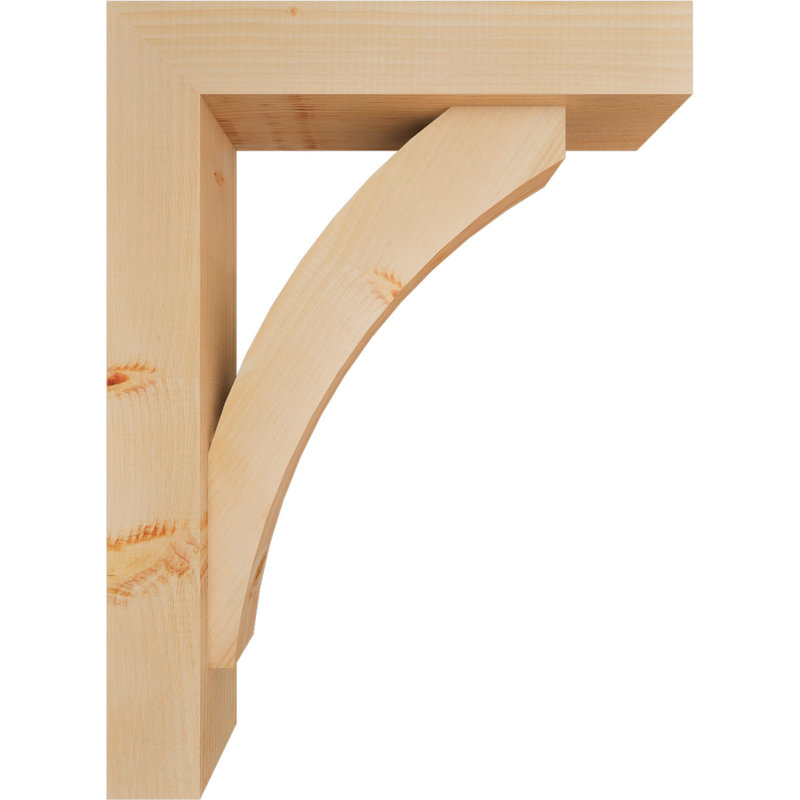 Thorton Block Bracket with Offset Brace, 30 x 22, 5 1/2"W Douglas Fir (Smooth)