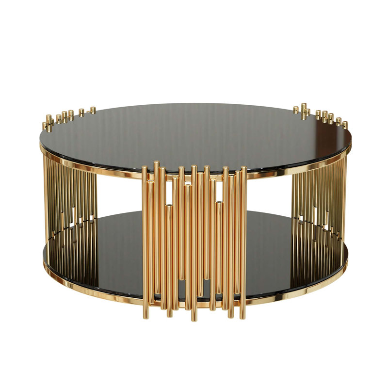Round Drum Coffee Table, Center Table