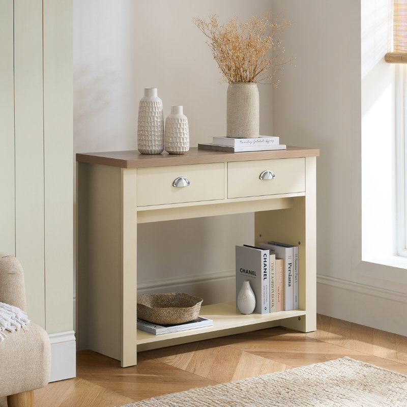 Napanoch 99Cm Console Table, Cream