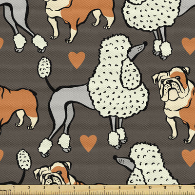 Nicoletti Dogs with Heart Fabric