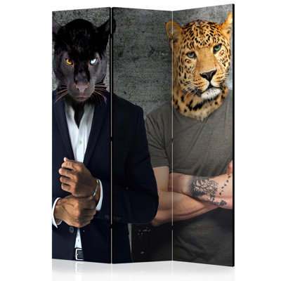 135cm W x 172cm H 3 - Panel Wood Folding Room Divider