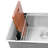 Ruvati Multi-function Workstation Organizer and Caddy with Soap Dispenser and Knife Block