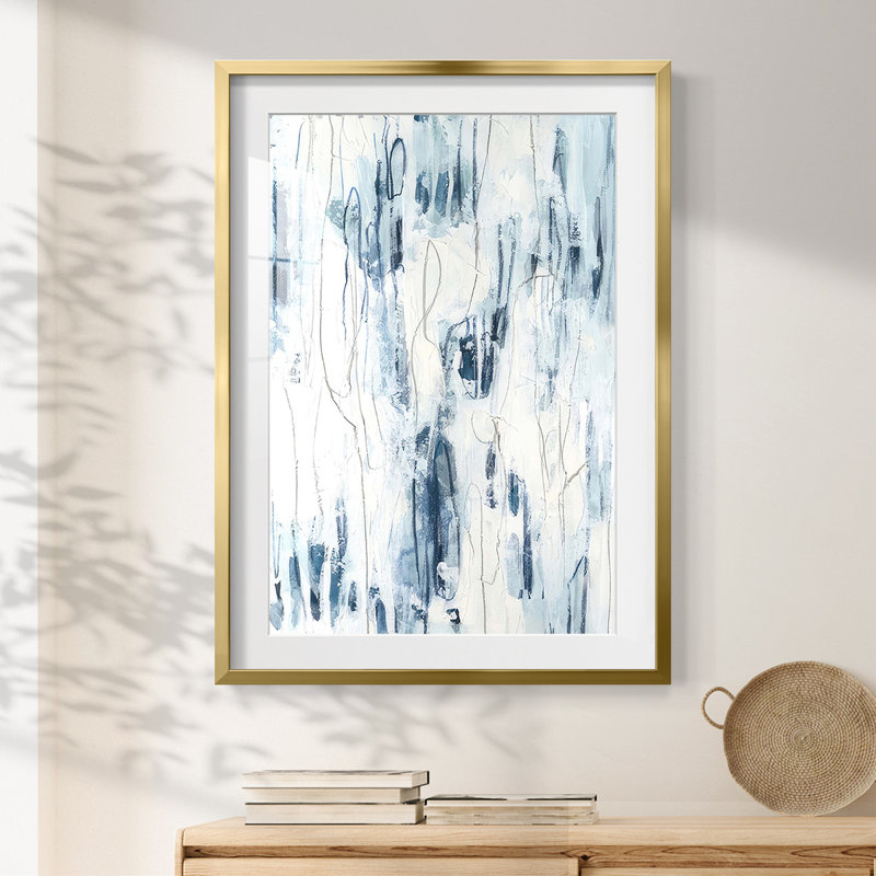 Sea Silk II - impression encadrée, Doré