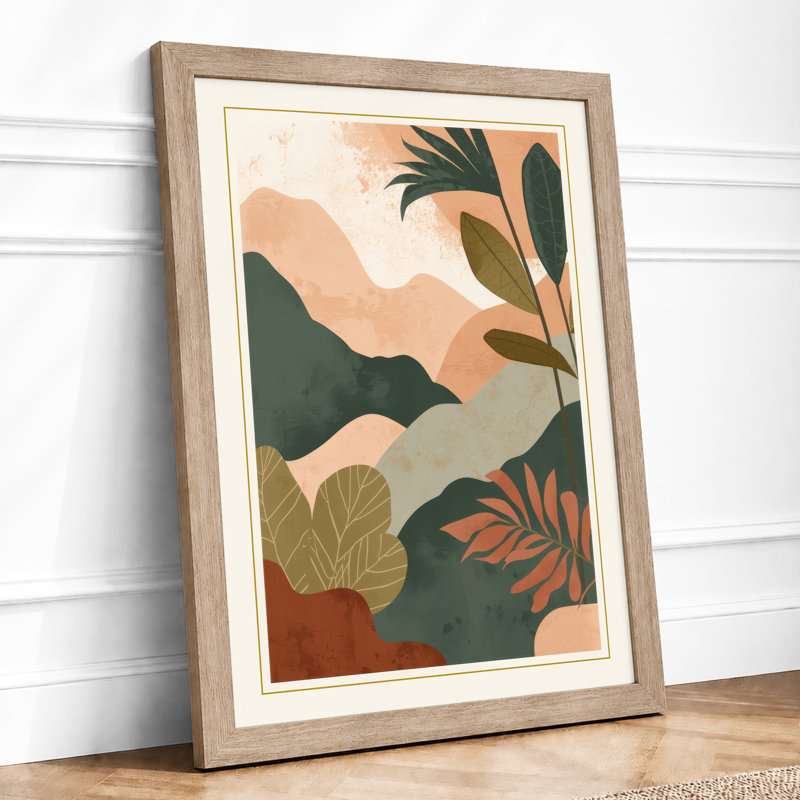 Layered Forms Botanical - Print, A1 - 84.1 x 59.4 cm, Oak