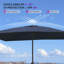 Parasol de table rectangulaire 6,5 'x 10'-670938860