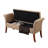 Emma-Jade Upholstery Storage Bench with Solid Wood Legs-511877211