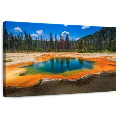 Geyser coloré Alvord Yellowstone