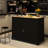 48.5" Rubber Wood Countertop Kitchen Cart With Trash Can Storage Cabinet & Power Outlet-838600813