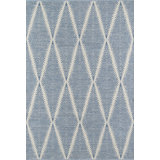 River Geometric Handmade Flatweave Area Rug