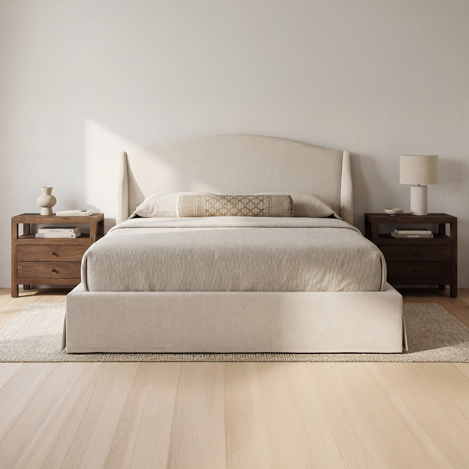 Rochefort Storage Bed, Cream, King