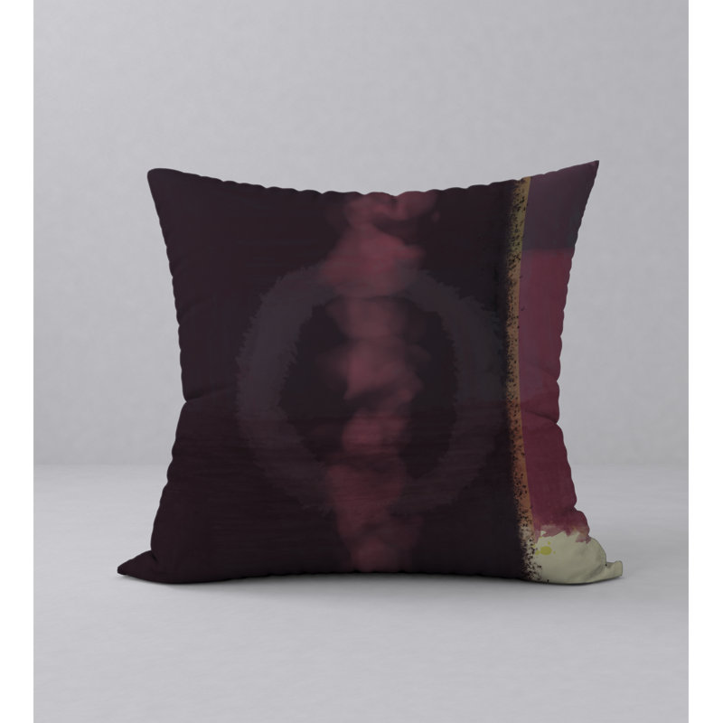 Abstract Throw Pillow, 18" H x 18" W