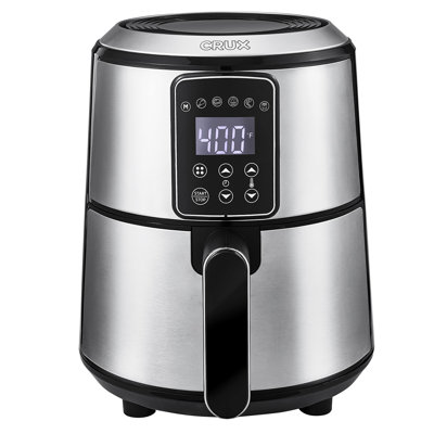 Friteuse à air numérique, préchauffage plus rapide, friture sans huile, repas rapide, sain et uniforme à chaque fois, poêle antiadhésive allant au lave-vaisselle et plateau à croustiller pour un nettoyage facile, acier inoxydable