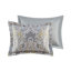 Ensemble de housse de couette en coton 5 pièces très grand gris