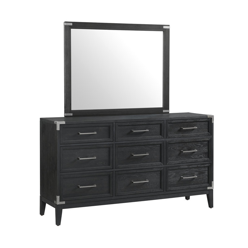 Rabe 9 Drawer 65.75" W Solid Wood Dresser