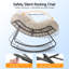 Turquoise Outdoor Oversize Papasan Rocking Chair with Thick Cushion, Outdoor Rocker, Patio Furniture-344945954-356683401