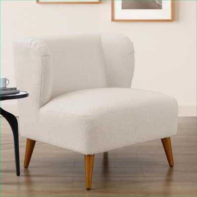Fauteuil d'appoint rembourré Veda Boucle
