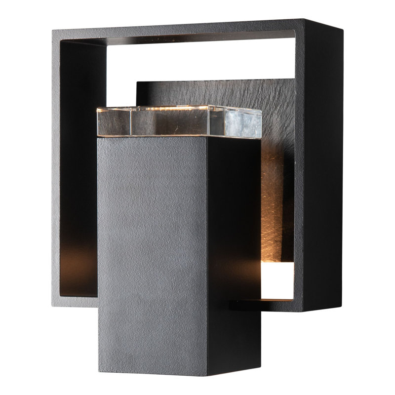 Shadow Box Aluminum Wall Light, 8.5" H x 7" W x 4" D, Coastal Black