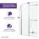 Kahn 60" W x 76" H Double Sliding Frameless Shower Door