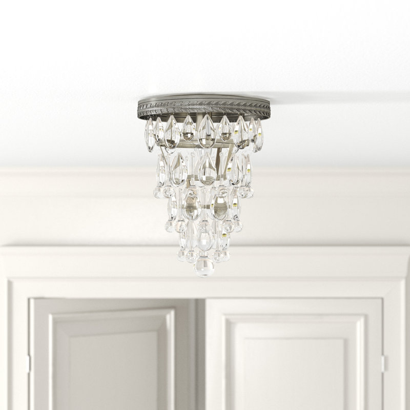 Plafonnier encastré 9 lumières Beno, Argent antique