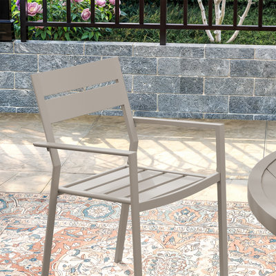 Outdoor Stacking Metal Dining Chair