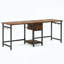 Bureau double avec tiroirs