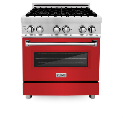 ZLINE 30" Legacy Dual Fuel Range w/ 4 Burner Gas Cooktop and Electric Convection Oven