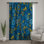 Rideaux à motif floral bleu et jaune à motif floral, 1 panneau