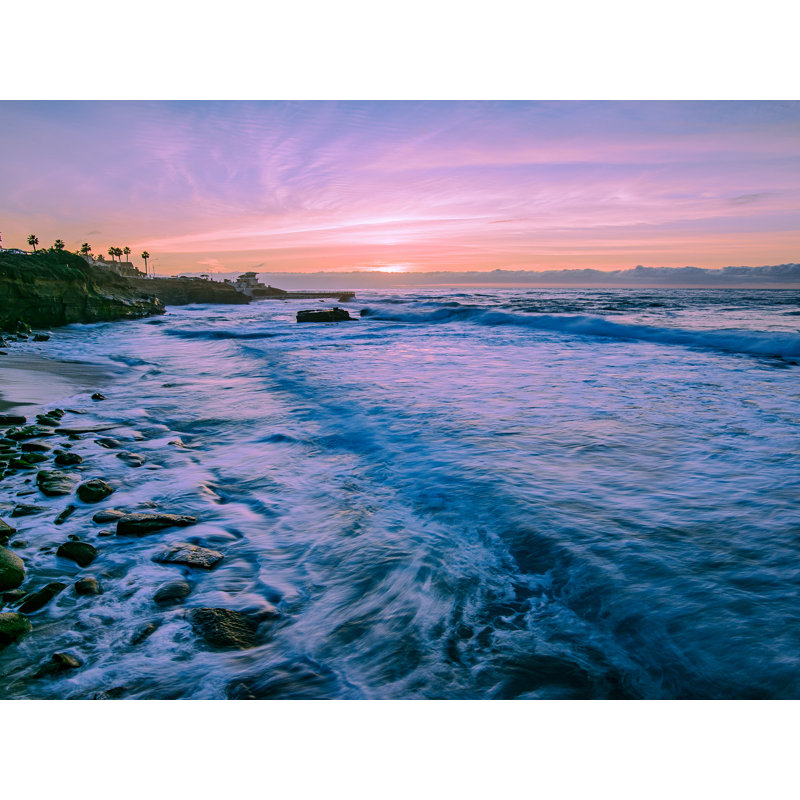 La Jolla Cove, San Diego Sunset par Brian Mc Clean, H 24 po x l 32 po, Toile tendue