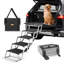 Escalier pour chien pour voiture à 5 marches pliables pour chien en aluminium pouvant supporter jusqu'à 150 lb