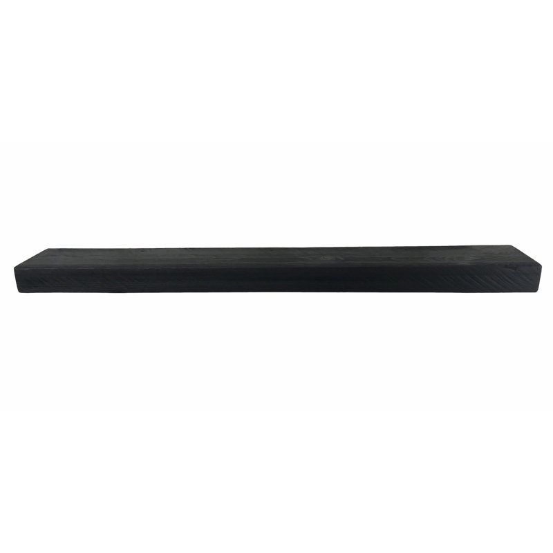 Anniek Fireplace Shelf Mantel, 54", Basic Black