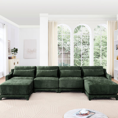 Quatre places, chenille, soutien lombaire, mobile, base en bois massif, dossier ergonomique, configuration flexible, espaces de vie avec sièges, revêtement en chenille, éponge à haute résilience assortie, sièges,